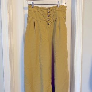 Anthropologie Wide Leg Trouser Pants Size S